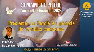 VIVRE ET PROCLAMER LA PAROLE DE DIEU  Vendredi 1er Novembre 2024 [upl. by Barcot]