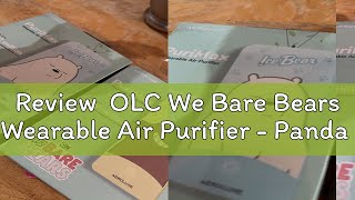 Review OLC We Bare Bears Wearable Air Purifier  Panda [upl. by Bunny333]