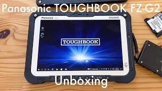 Panasonic TOUGHBOOK FZG2 unboxing a crazy rugged modular 10quot Windows tablet [upl. by Merri]