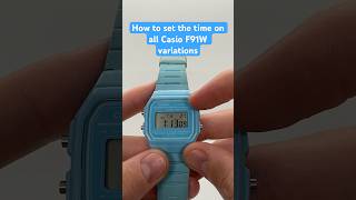 How to set the time on all Casio F91W Variations casiof91w casio [upl. by Francisco]