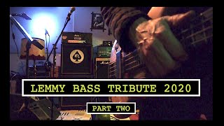 LEMMY BASS TRIBUTE PART 2  LEMMY BASS SOUND  MOTORHEAD COVER [upl. by Joanne806]