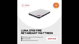 Luna 3700 Fire Retardant Mattress Single [upl. by Ludwog661]