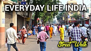 Everyday Life in Hyderabad Walking the Streets of India  4K Tour [upl. by Carnay888]