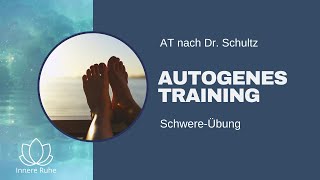 Schwereübung Autogenes Training klassisch nach Schultz für Anfänger mit Frauenstimme Schwereformel [upl. by Aihsenat527]