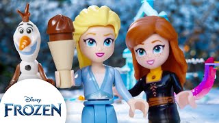 Elsa and Anna’s Frozen Picnic  Pretend Play  Frozen [upl. by Leoy]