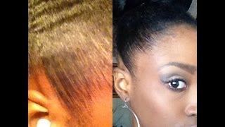 How to Lay Your Edges Like a RELAXER  Natural Hair [upl. by Cagle]