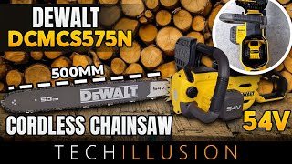 🔥THE MOST POWERFUL 4HP cordless chainsaw from DEWALT😱  DeWalt DCMCS575N  Review amp Test [upl. by Naji]