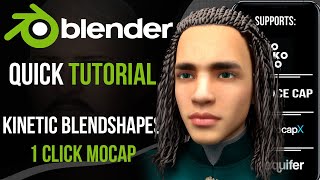 Daz To Blender Mocap Tutorial  Kinetic Blendshapes [upl. by Retnyw]