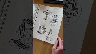 Cadels kalligrafie calligraphy lettering handwriting handmade art tutorial workshop [upl. by Roberto695]