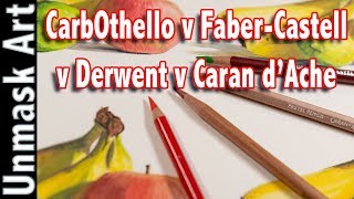 Pastel Pencil Review amp Demo  Carbothello v FaberCastell v Derwent v Caran dAche [upl. by Ocsisnarf]