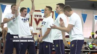 Navy mens swimmers learn their service assignment [upl. by Aelahc]