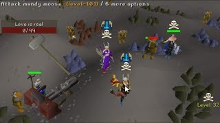 50 Attack Piety Wilderness 1 Hit Pking Ft 200M Loot [upl. by Ja]