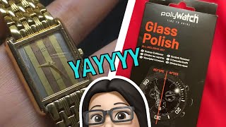 Fixing Mineral Crystal Scratches with Polywatch Glass Polish [upl. by Aleakam]