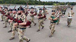 The Royal Regiment of Scotland 2 SCOTS Homecoming Parade  Freedom of North Lanarkshire Scotland [upl. by Eleonora]