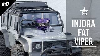 TRX4M Defender – Injora Fat Viper Brushless Motor for 118 RC Crawler  Ep47 [upl. by Augustina]