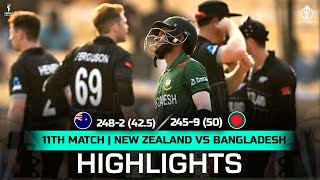 WC 2023 New Zealand vs Bangladesh 11th Match FULL HIGHLIGHTS  NZ vs BAN World Cup 2023 [upl. by Onfroi]