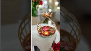 YABIE ARTS Diya Shape Flower Decorative Urli Bowl for Home Handcrafted Bowl for Floating Flowers [upl. by Ainorev]