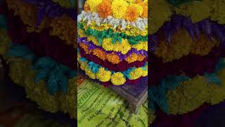 Ma Inti Bathukamma festival flowers shorts [upl. by Ontine295]