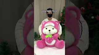 Cuddly Pink Bear Plushie  Your New Favorite Soft Toy shorts [upl. by Gastineau]