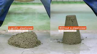 Sustainable LigniOx plasticizers for concrete  see how they work [upl. by Safier]