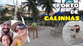 PRAIA DE PORTO DE GALINHAS EM IPOJUCA PERNAMBUCO NORDESTE  TEVE ATÉ CASAMENTO NA PRAIA [upl. by Sokcin]