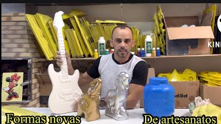 Formas novas de artesanatos para gesso 3D novidades do atacadao das formas [upl. by Narmi758]