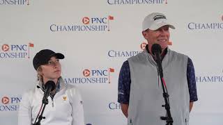 Steve and Izzy Stricker Saturday Presser 2023 PNC Championship [upl. by Cynde]