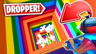 The BEST Fortnite RAINBOW DROPPER Parkour Map Fortnite Creative Mode [upl. by Yrekcaz]