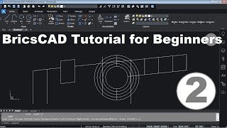 BricsCAD Tutorial for Beginners  2 [upl. by Elletnuahs980]