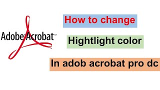 How to Change Colors in Adobe Acrobat Pro DC [upl. by Schroer559]