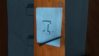 3dart howto draw 3dletterdrawing 3D LETTER I [upl. by Cleary]