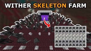 Best Easy Wither Skeleton Skull Farm Minecraft 121  130 per Hour [upl. by Nordna]