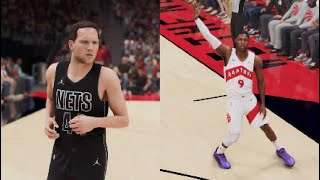 Young teams going at it Brooklyn Nets vs Toronto Raptors NBA 2K25 [upl. by Moreno747]