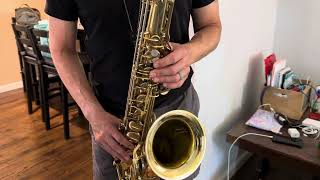 1967 146xxx Selmer Mark VI Tenor Saxophone Demo wwwdcsaxcom [upl. by Euqor896]