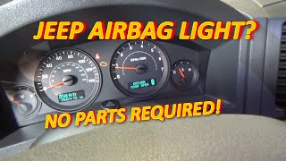 Jeep AIRBAG Light No Parts Required [upl. by Rehtae]