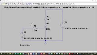 LTSpice SCR Phase Control Basic [upl. by Ceciley]