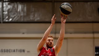 NBL1 action Elthams Angus Glover vs Hobart [upl. by Daley]