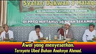 KH IMADUDDIN USTMAN  Penjelasan Tentang Silsilah Keturunan Nabi [upl. by Zzaj]