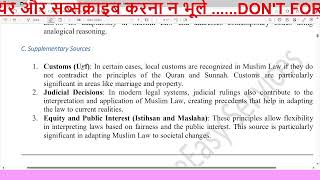 Complete Muslim Law in Single Video CCSU LLB Musmlim Law BA LLB Muslim Law Muslim Law Minor Law [upl. by Eisen]