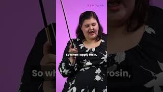 How to rosin your bow violin violinist viola violino cello music musician practice [upl. by Belcher]