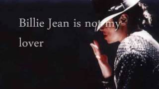 quotBillie Jeanquot by Michael Jackson w Lyrics [upl. by Tarttan]