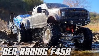 RC Car Cen Racing Ford F450 Riverside Trail amp Towing a trailer [upl. by Reffineg505]