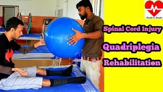 spinal cord injury rehabilitation for quadriplegic [upl. by Ahsined]