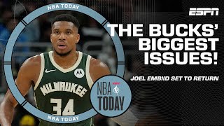 What is the Bucks BIGGEST ISSUE 🗣️  How will Joel Embiids return help the 76ers 👀  NBA Today [upl. by Etnaihc]