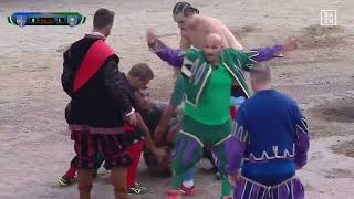 Calcio Storico Fiorentino  2024 1 Giugno Verdi vs Azzurri prima semifinale [upl. by Scevour]