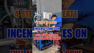 4 STEPS TO CREATE INCENSE CONES FULL AUTOMATIC CONE INCENSE MAKING MACHINE incense machine cone [upl. by Anabelle]