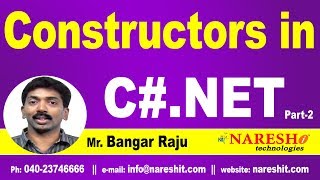 Types of Constructors in CNET Part 2  CNET Tutorial  Mr Bangar Raju [upl. by Seiter834]