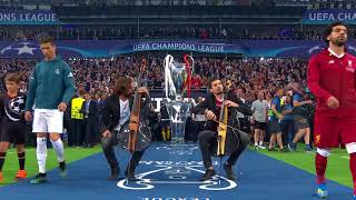 2CELLOS performance at the 2018 UEFA Champions League Final [upl. by Adnuahsal]