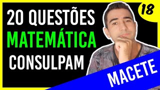 CONSULPAM  Matemática e Raciocínio Lógico  Prefeitura de ARARAQUARA  SP [upl. by Sheng]