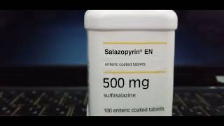 salazopyrine sulfasalazine 500 colon ulcer سلازوبيرين سلفاسالازين٠٠علاج التهابات و تقرحات القولون [upl. by Biddick892]